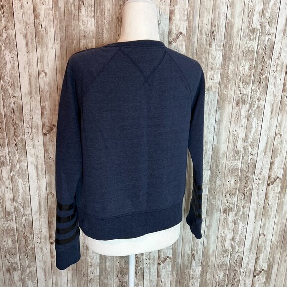 Women's Blue Tommy Hilfiger Shorty Sweatshirt size Medium - Picture 3 of 4